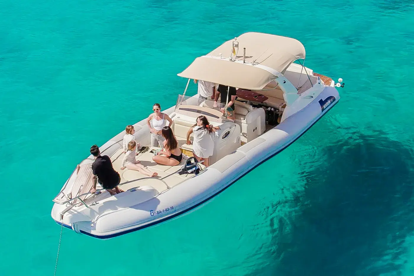 Marlin 36 Rib aerial view